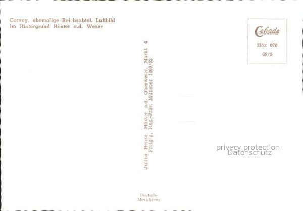 Corvey Fliegeraufnahme Reichsabtei Höxter – Bild 2