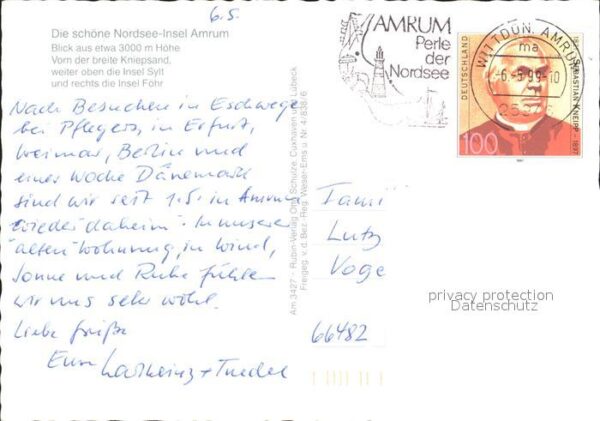 Amrum Fliegeraufnahme Kniepsand Sylt Föhr – Bild 2