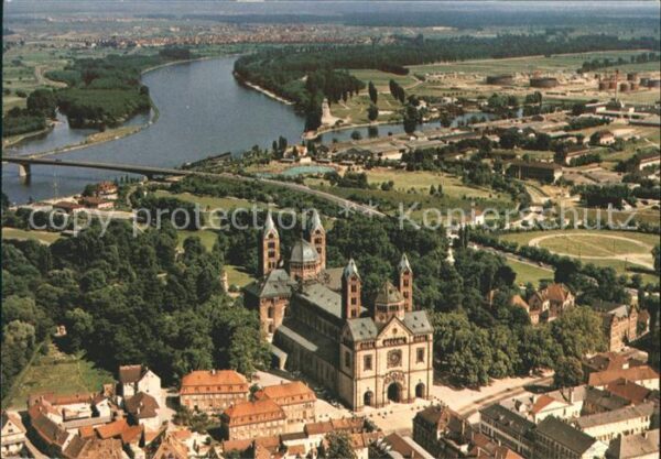 Speyer Rhein Fliegeraufnahme