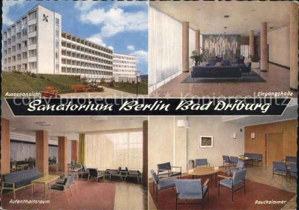 Bad Driburg Sanatorium Berlin Aussenansicht Eingang
