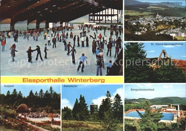 Winterberg Hochsauerland Eissporthalle St Georg Sprungschanze Be