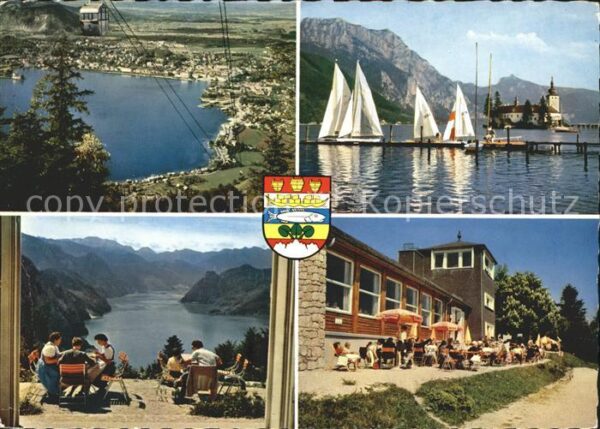 Gmunden Salzkammergut Grünbergseilbahn Höhenrestaurant Segelb