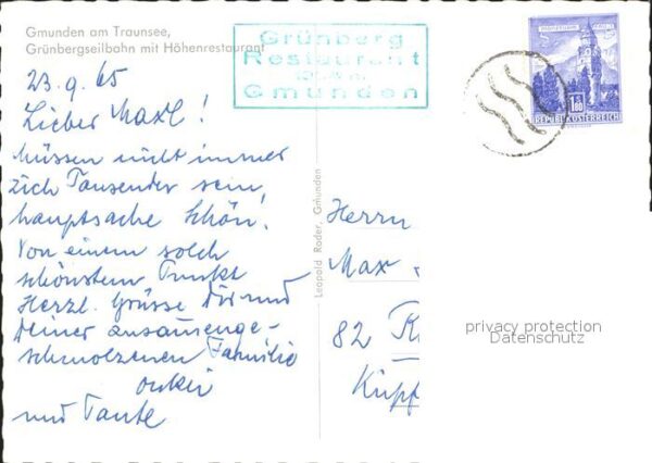 Gmunden Salzkammergut Grünbergseilbahn Höhenrestaurant Segelb – Bild 2