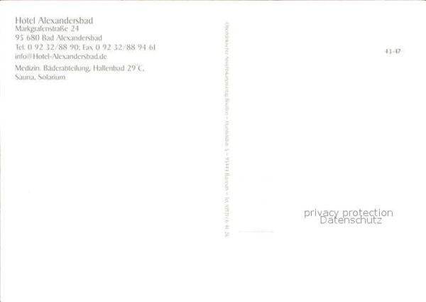 Bad Alexandersbad Hotel Alexandersbad – Bild 2