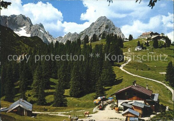 Garmisch-Partenkirchen Am Kreuzeck Kreuzalm Kreuzeckhaus Zugsp