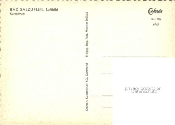 Bad Salzuflen Fliegeraufnahme Kurzentrum – Bild 2