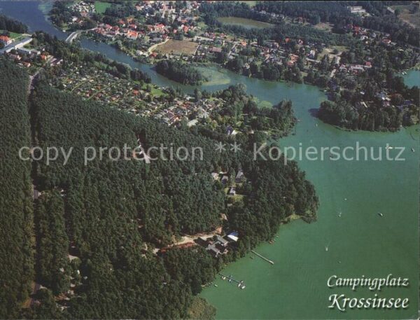 Berlin Campingplatz Krossinsee Fliegeraufnahme