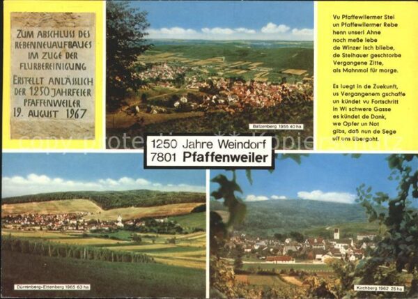 Pfaffenweiler Breisgau Dürrenberg Eltenberg Kirchberg