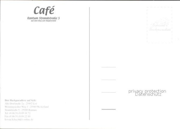 Rantum Sylt Schachts Backparadies Cafe – Bild 2