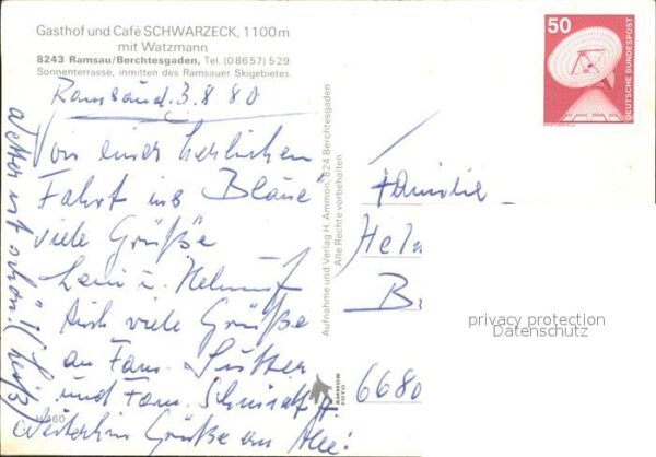 Ramsau Berchtesgaden Gasthof Cafe Schwarzeck Watzmann – Bild 2