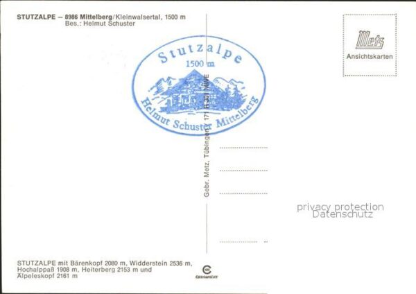 Mittelberg Kleinwalsertal Stutzalpe – Bild 2