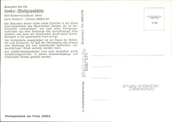 Bodenmais Joska Waldglashütte – Bild 2