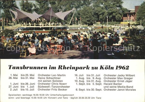 Koeln Rhein Tanzbrunnen Rheinpark