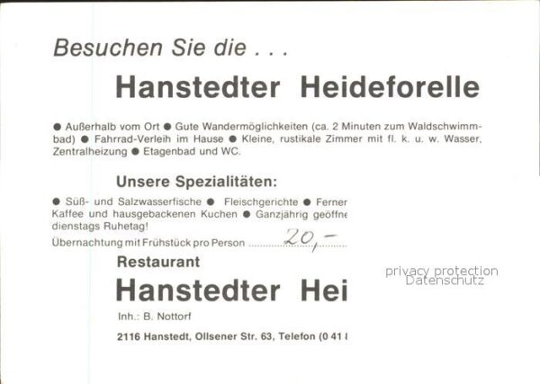 Hanstedt Nordheide Heideforelle – Bild 2