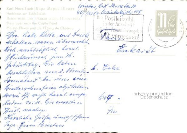 Karl-Marx-Stadt Hochhaus Schlossteich – Bild 2