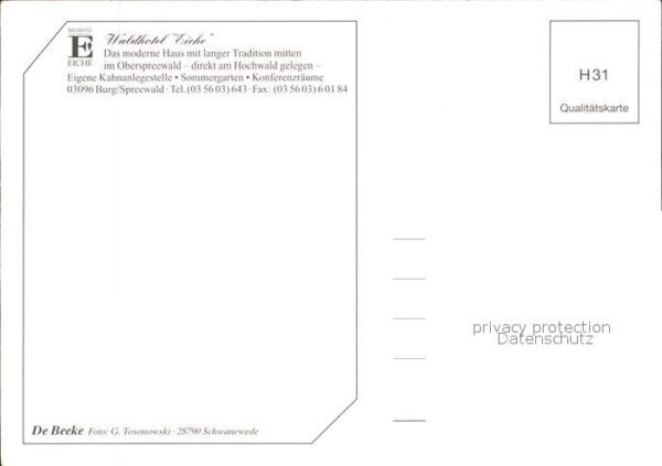 Burg Spreewald Waldhotel Eiche – Bild 2