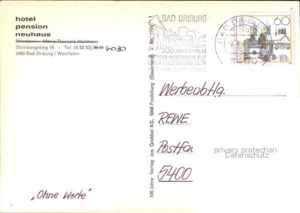 Bad Driburg Hotel Pension Neuhaus – Bild 2