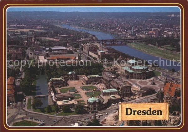 Dresden Altstadt Fliegeraufnahme