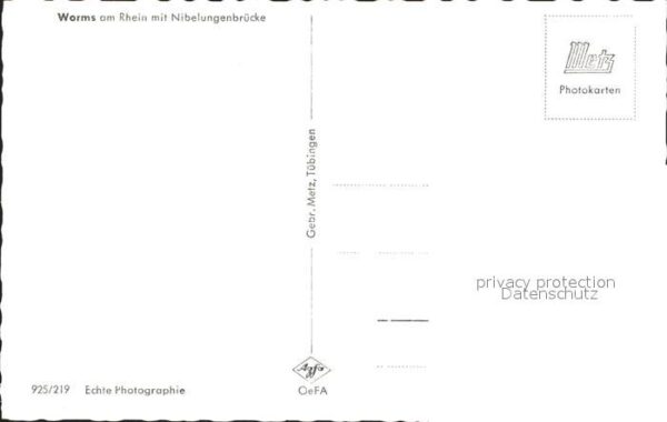 Worms Rhein mit Nibelungenbrücke – Bild 2