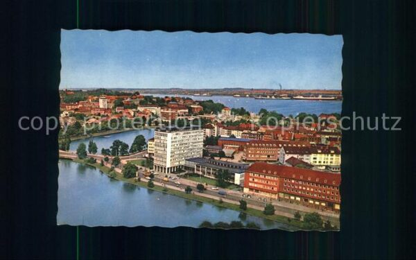 Kiel mit Hafen Fliegeraufnahme
