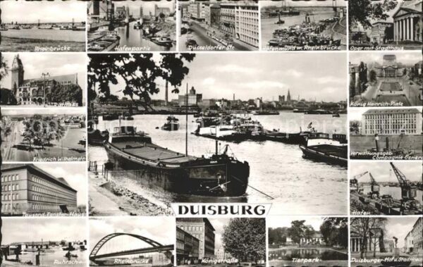Duisburg Ruhr Hafen Rheinbrücke Oper König-Heinrich-P