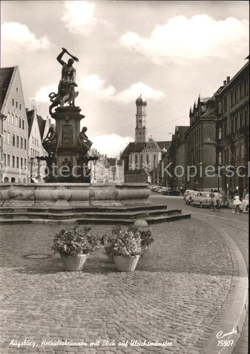 Augsburg Herkulesbrunnen Ulrichmünster