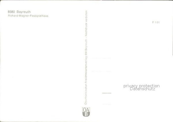 Bayreuth Wagner Festspielhalle Fliegeraufnahme – Bild 2