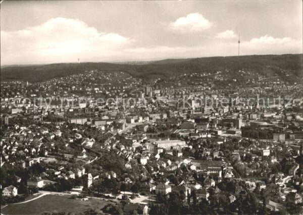 Stuttgart Fliegeraufnahme mit Fernsehturm