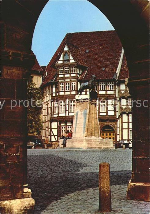 Braunschweig Burgplatz Burglöwe Bronzefigur