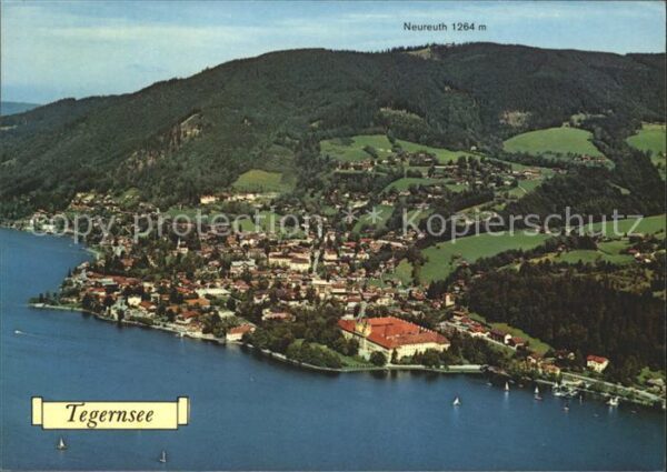 Tegernsee Fliegeraufnahme mit Neureuth