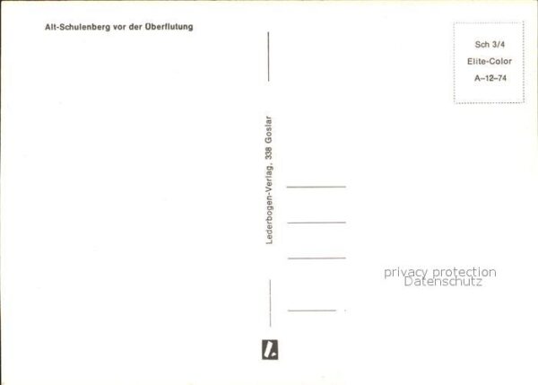 Schulenberg Oberharz Ort vor der Überflutung – Bild 2