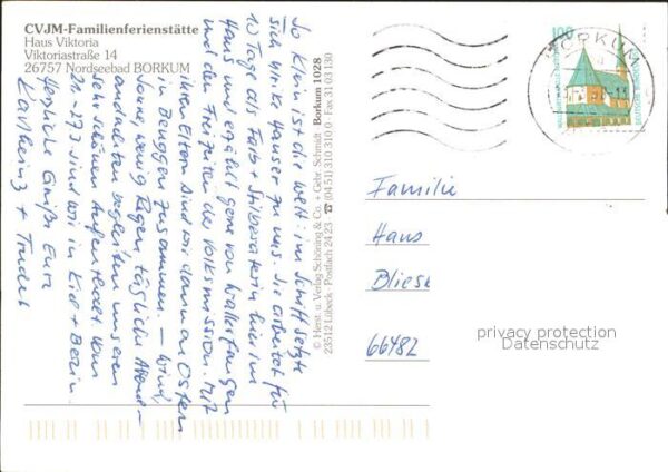 Borkum CVJM Haus Viktoria Fliegeraufnahme – Bild 2
