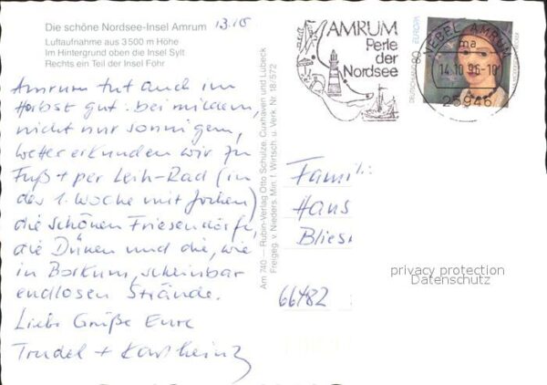 Amrum Fliegeraufnahme mit Sylt und Föhr – Bild 2