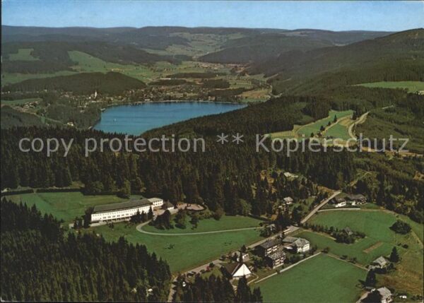 Feldberg Schwarzwald Fliegeraufnahme mit Titisee Kurheim Sch