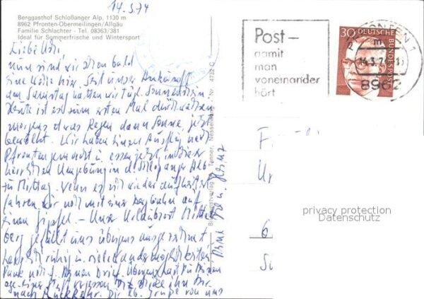Obermeilingen Pfronten Berggasthof Schloßanger Alp – Bild 2