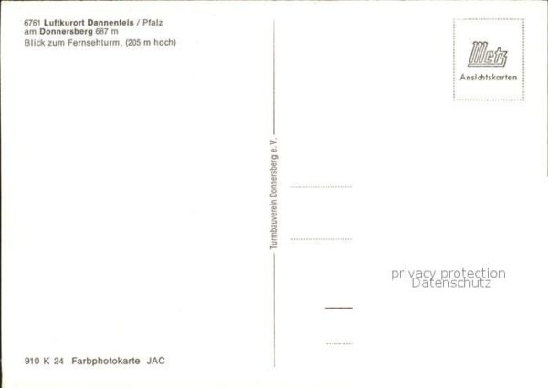 Dannenfels Fliegeraufnahme Donnersberg Fernsehturm – Bild 2