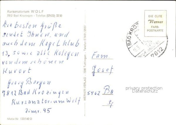 Bad Krozingen Kursanatorium Wolf – Bild 2