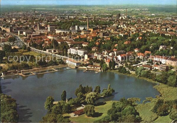 Darmstadt Fliegeraufnahme am  grossen Woog