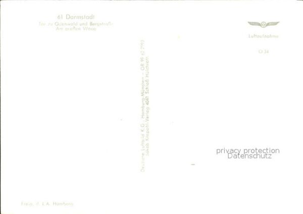Darmstadt Fliegeraufnahme Am großen Woog – Bild 2