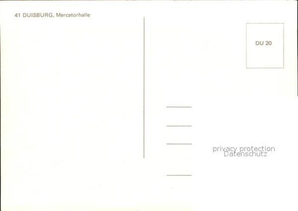 Duisburg Ruhr Mercatorhalle – Bild 2