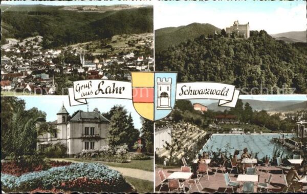 Lahr Schwarzwald Schwimmbad Burg Ortsansicht