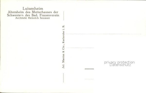 Luisenheim Rehaklinik Malsburg-Marzell K Altersheim Mutterhaus Schwestern Bad Fr – Bild 2