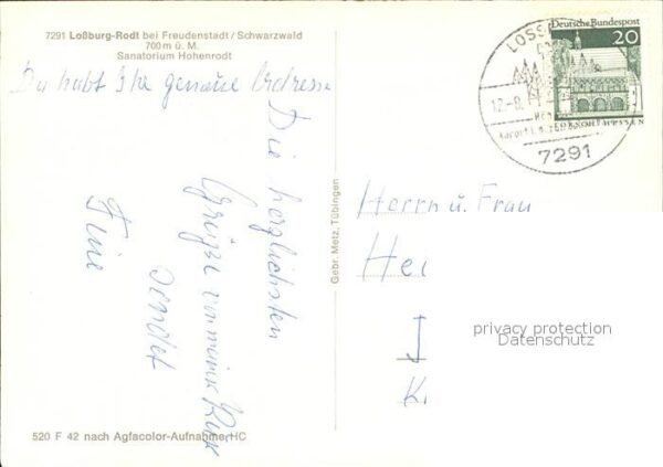 Rodt Lossburg Sanatorium Hohenrodt – Bild 2