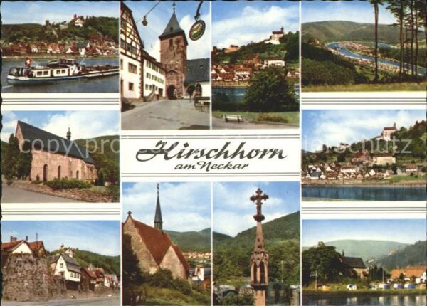 Hirschhorn Neckar Kirche Schiff Teilasnsichten