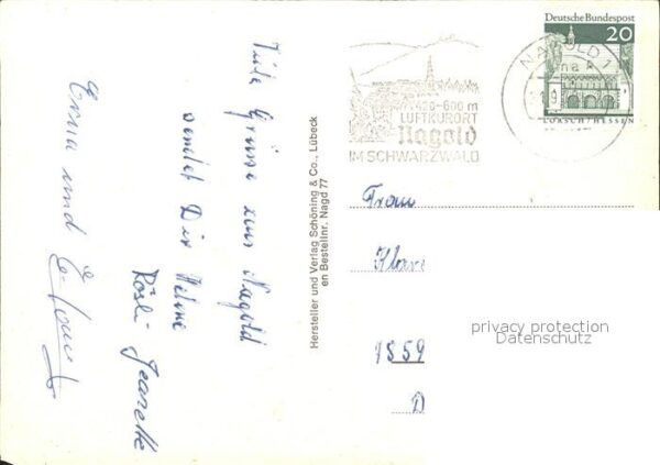 Nagold Hotel Post Turmstrasse Remigiuskirche R – Bild 2