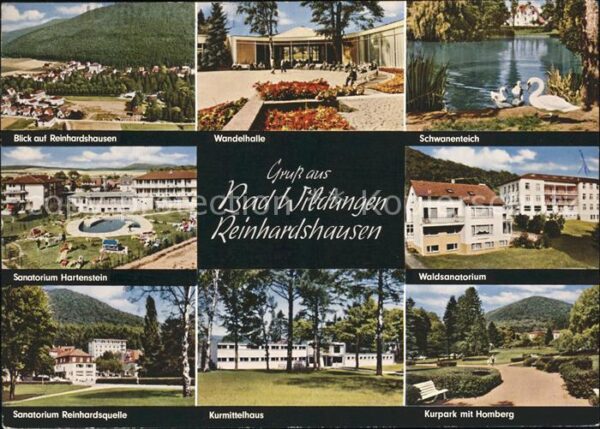 Reinhardshausen Wandelhalle Schwanenteich Waldsanatoriu