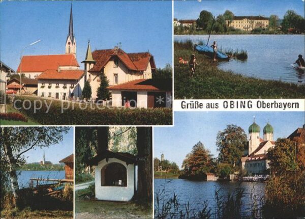 Obing Badestrand Pestkapelle Schloss Seeon