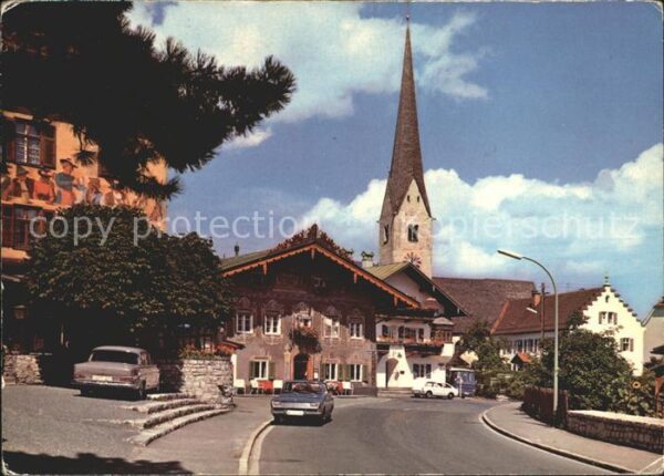 Garmisch-Partenkirchen Alte Kirche Braunhaus Hotel Husar