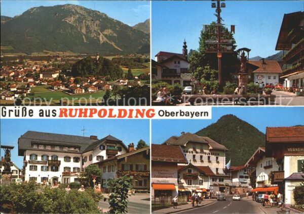 Ruhpolding Brunnen Maibaum Hotel Post Haus Wittels