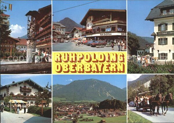 Ruhpolding Pferdekutsche Cafe Haus Wittelsbach Bru